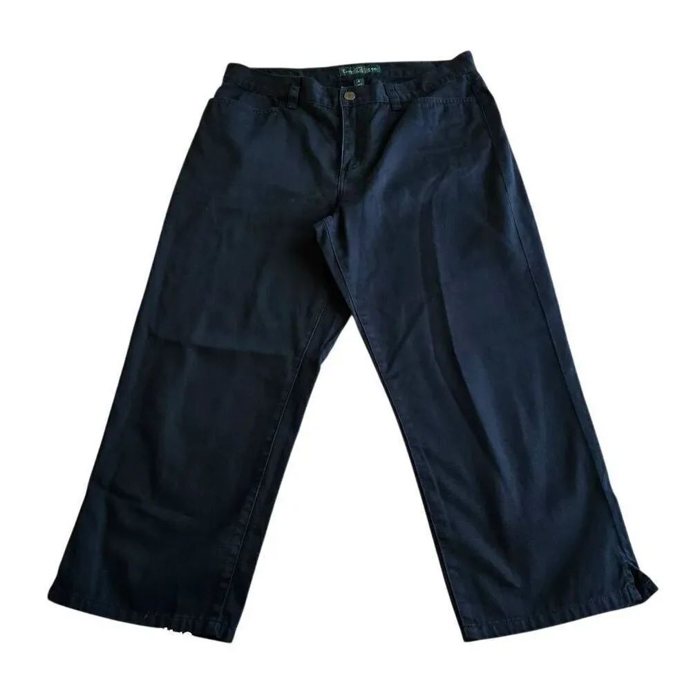 LRL lauren jeans co Ralph Lauren Sz 6 black classic midcaft jeans pants